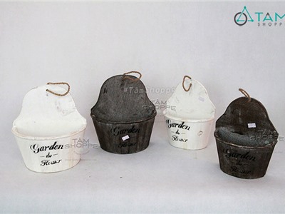 Xô gỗ áp tường Vintage số 05